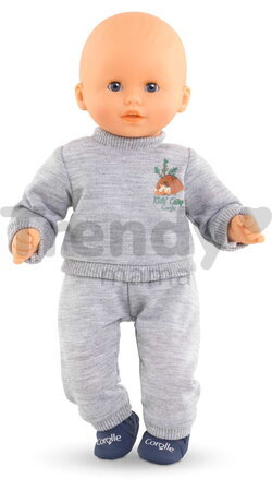 Tepláková súprava pre bábiku Grey Joggings Little Explorer Mon Premier Poupon Corolle pre 30 cm bábiku od 18 mes