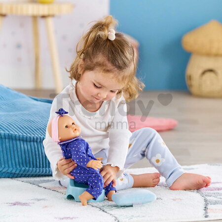Nočník s utierkami Potty & Wipe Stars Corolle modrý pre 30 cm bábiku 2 doplnky od 18 mes