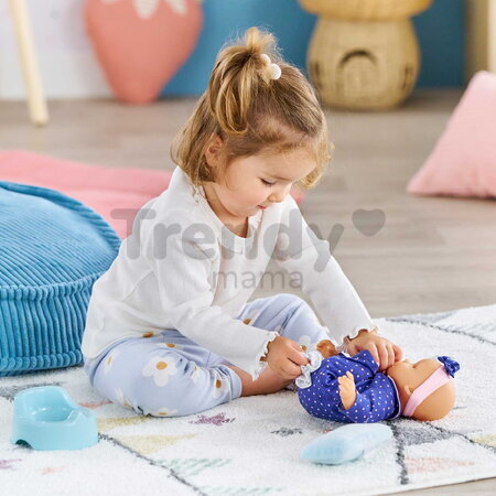 Nočník s utierkami Potty & Wipe Stars Corolle modrý pre 30 cm bábiku 2 doplnky od 18 mes