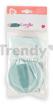 Nočník s utierkami Potty & Wipe Stars Corolle modrý pre 30 cm bábiku 2 doplnky od 18 mes