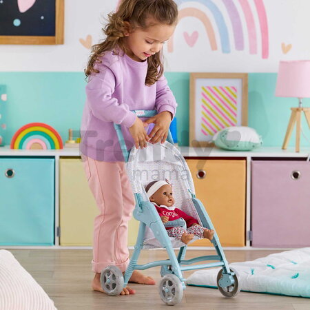 Športový kočík pre bábiku Stroller Stars Corolle modrý so sklápacou strieškou pre 30 cm bábiku od 18 mes