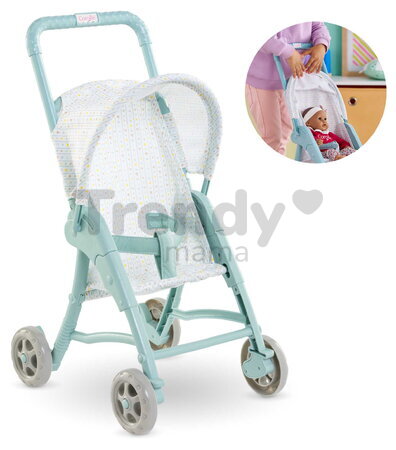 Športový kočík pre bábiku Stroller Stars Corolle modrý so sklápacou strieškou pre 30 cm bábiku od 18 mes