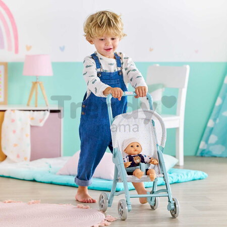 Športový kočík pre bábiku Stroller Stars Corolle modrý so sklápacou strieškou pre 30 cm bábiku od 18 mes