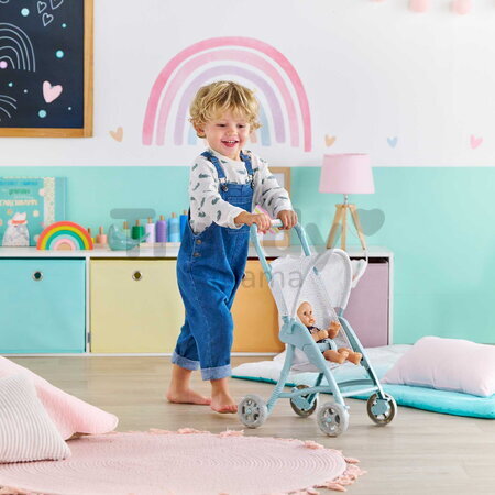 Športový kočík pre bábiku Stroller Stars Corolle modrý so sklápacou strieškou pre 30 cm bábiku od 18 mes