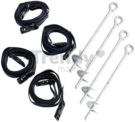 Kotviaca sada pre trampolíny Trampoline Anchor Set Exit Toys oceľová 4 kusy