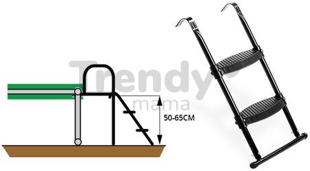 Rebrík na trampolínu Trampoline Ladder Exit Toys oceľový pre rám vo výške 50-65 cm