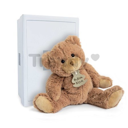 Plyšový medvedík Ours Câlinour’s Brown Histoire d’ Ours v darčekovom balení hnedý 25 cm od 0 mes