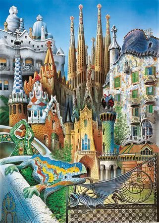 Puzzle Miniature Series - Collage Educa 1000 dielov od 12 rokov