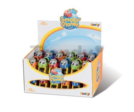 Motorka Vroom Planet Smoby rôzne farby dĺžka 8 cm na karte od 12 mes