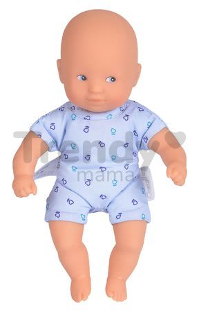 Bábika Mini Calin Blue Corolle s modrými očami a v modrých vzorovaných šatočkách 20 cm od 18 mes