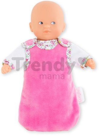 Bábika Mini Calin Good Night Blossom Garden Corolle s modrými očami pyžamom a vakom na spanie 20 cm od 18 mes