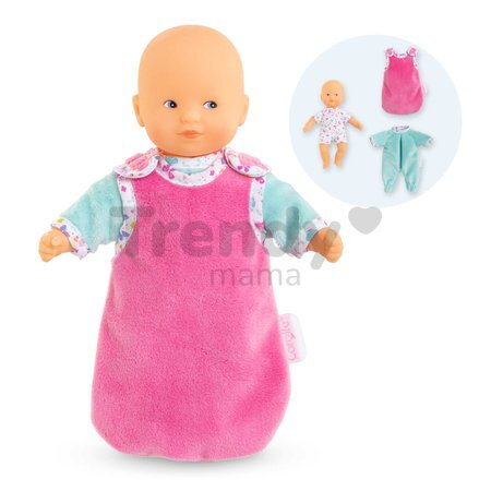 Bábika Mini Calin Good Night Set Butterflies Mon Premier Poupon Corolle so spacím vakom a dupačkami 20 cm od 18 mes