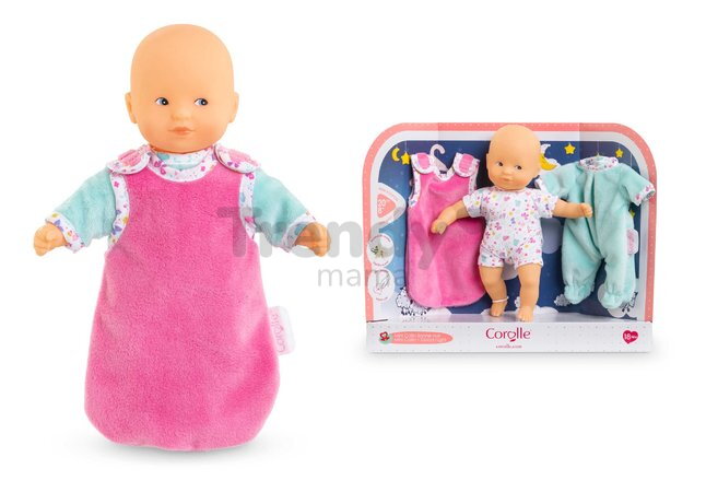 Bábika Mini Calin Good Night Set Butterflies Mon Premier Poupon Corolle so spacím vakom a dupačkami 20 cm od 18 mes