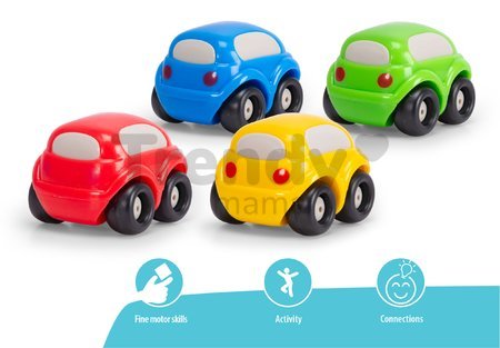 Autíčko Vroom Planet Smoby rôzne farby dĺžka 7 cm na karte od 12 mes