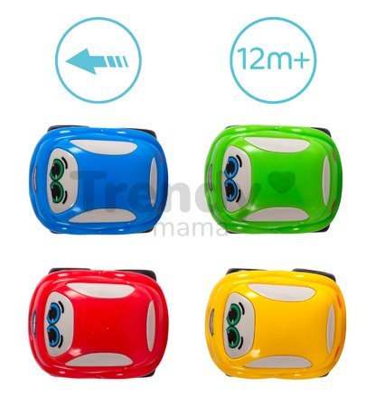 Autíčko Vroom Planet Smoby rôzne farby dĺžka 7 cm na karte od 12 mes