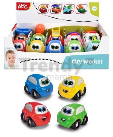 Autíčko Vroom Planet Smoby rôzne farby dĺžka 7 cm na karte od 12 mes