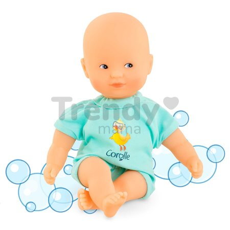 Bábika do vane Mini Bath Blue Mon Premier Poupon Corolle s modrými očami 20 cm od 18 mes