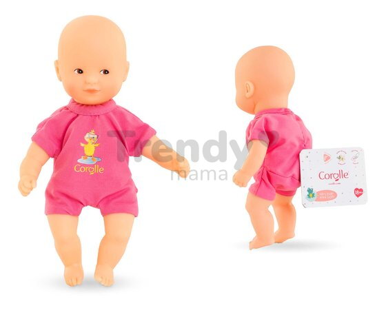 Bábika do vane Mini Bath Pink Mon Premier Poupon Corolle s hnedými očami 20 cm od 18 mes