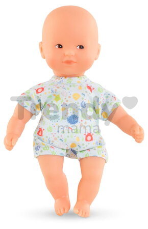 Bábika do vane Mini Bath Set Mon Premier Poupon Corolle s hnedými očami so županom a loďkou 20 cm od 18 mes