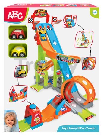 Autodráha Vroom Planet Mega Jump Smoby skákajúca s dvoma autíčkami od 18 mes