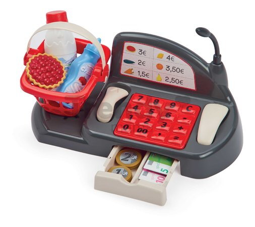 Pokladňa Bubble Shop Écoiffier s nákupným košíkom a 26 doplnkami od 18 mes