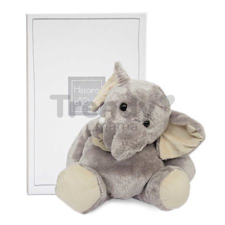 Plyšový sloník Elephant Histoire d’ Ours v darčekovom balení sivý 38 cm od 0 mes
