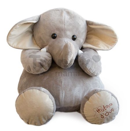 Plyšový slon Elephant Histoire d’ Ours sivý 60 cm od 0 mes