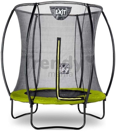 Trampolína s ochrannou sieťou Silhouette trampoline Exit Toys okrúhla priemer 183 cm zelená