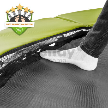 Trampolína s ochrannou sieťou Silhouette trampoline Exit Toys okrúhla priemer 244 cm zelená ET12930840
