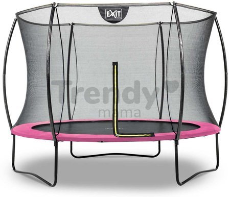 Trampolína s ochrannou sieťou Silhouette trampoline Pink Exit Toys okrúhla priemer 244 cm ružová