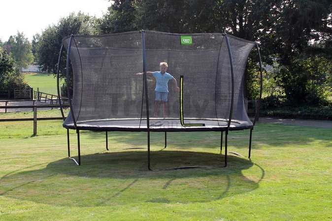 Trampolína s ochrannou sieťou Silhouette trampoline Exit Toys okrúhla priemer 427 cm čierna