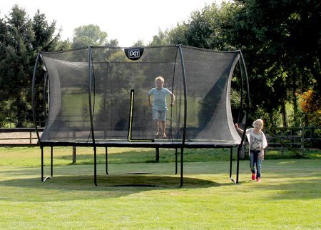 Trampolína s ochrannou sieťou Silhouette trampoline Exit Toys okrúhla priemer 427 cm čierna