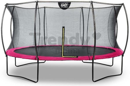 Trampolína s ochrannou sieťou Silhouette trampoline Pink Exit Toys okrúhla priemer 427 cm ružová