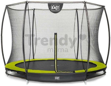 Trampolína s ochrannou sieťou Silhouette Ground Exit Toys prízemná priemer 244 cm zelená