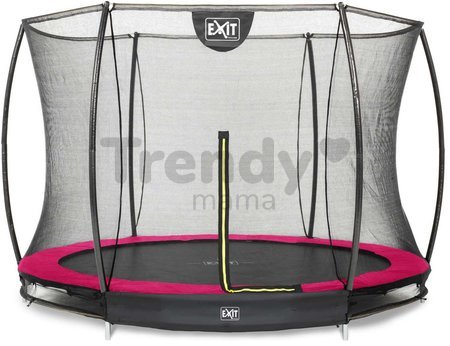Trampolína s ochrannou sieťou Silhouette Ground Pink Exit Toys prízemná priemer 244 cm ružová