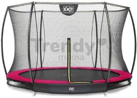 Trampolína s ochrannou sieťou Silhouette Ground Pink Exit Toys prízemná priemer 305 cm ružová