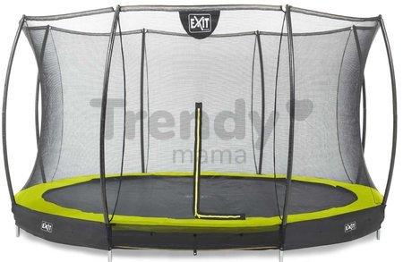 Trampolína s ochrannou sieťou Silhouette Ground Exit Toys prízemná priemer 366 cm zelená