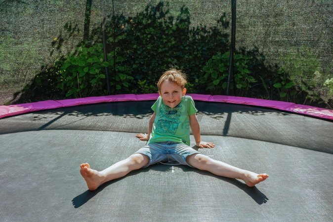 Trampolína s ochrannou sieťou Silhouette Ground Pink Exit Toys prízemná priemer 366 cm ružová