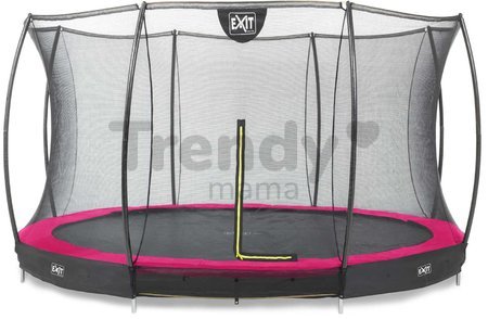 Trampolína s ochrannou sieťou Silhouette Ground Pink Exit Toys prízemná priemer 366 cm ružová