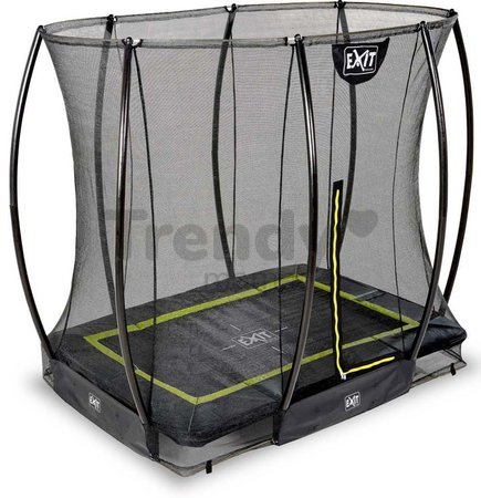 Trampolína s ochrannou sieťou Silhouette Ground Exit Toys prízemná 153*214 cm čierna