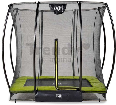 Trampolína s ochrannou sieťou Silhouette Ground Exit Toys prízemná 153*214 cm zelená