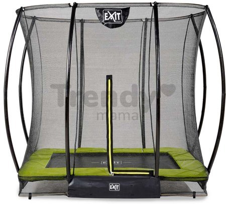 Trampolína s ochrannou sieťou Silhouette Ground Exit Toys prízemná 153*214 cm zelená