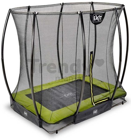 Trampolína s ochrannou sieťou Silhouette Ground Exit Toys prízemná 153*214 cm zelená