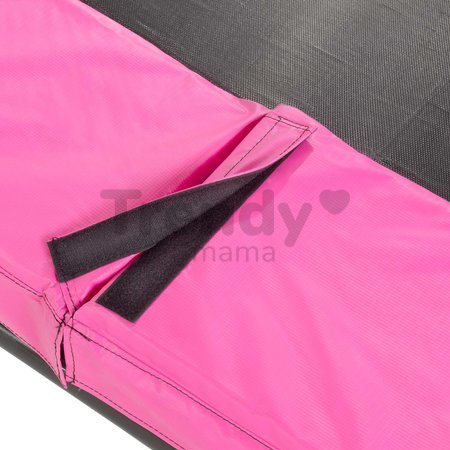 Trampolína s ochrannou sieťou Silhouette Ground Pink Exit Toys prízemná 153*214 cm ružová