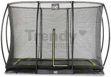 Trampolína s ochrannou sieťou Silhouette Ground Exit Toys prízemná 214*305 cm čierna