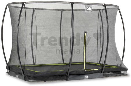 Trampolína s ochrannou sieťou Silhouette Ground Exit Toys prízemná 214*305 cm čierna