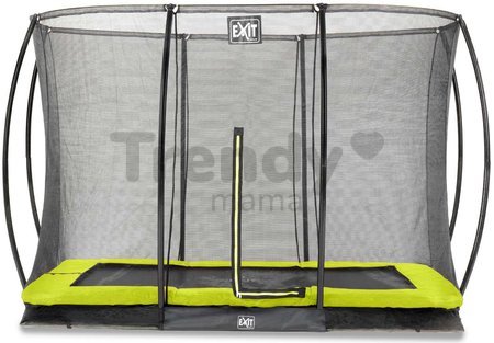 Trampolína s ochrannou sieťou Silhouette Ground Exit Toys prízemná 214*305 cm zelená