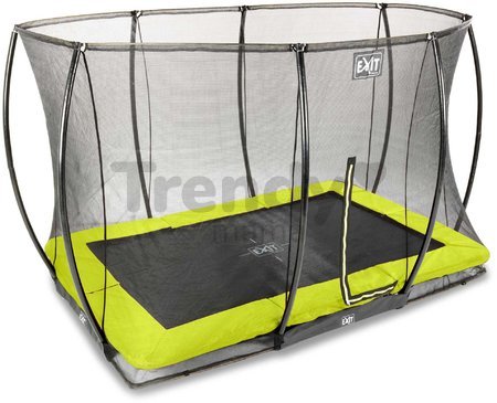 Trampolína s ochrannou sieťou Silhouette Ground Exit Toys prízemná 214*305 cm zelená