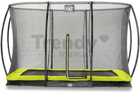 Trampolína s ochrannou sieťou Silhouette Ground Exit Toys prízemná 244*366 cm zelená