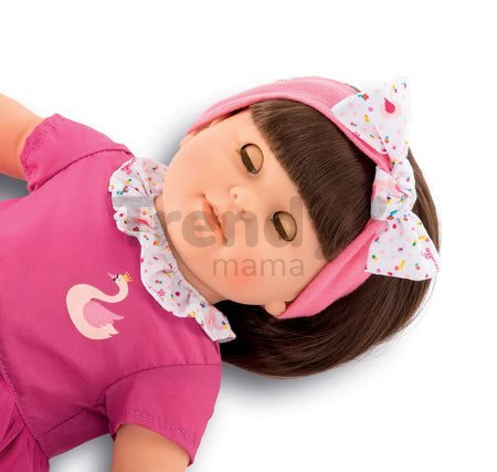 Bábika Alice s hnedými vlasmi Mon Grand Poupon Corolle 36 cm s hnedými klipkajúcimi očami a hrebeňom